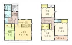 間取り　暖かく・明るい陽ざしが差込む、開放感のあるリビングで家族団らんステキな時間を♪
図面と現況が異なる場合は現況優先とさせていただきます。