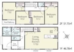 間取り　暖かく・明るい陽ざしが差込む、開放感のあるリビングで家族団らんステキな時間を♪
図面と現況が異なる場合は現況優先とさせていただきます。