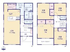 間取り　暖かく・明るい陽ざしが差込む、開放感のあるリビングで家族団らんステキな時間を♪
図面と現況が異なる場合は現況優先とさせていただきます。