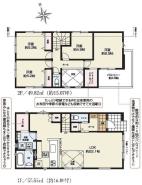 間取り　暖かく・明るい陽ざしが差込む、開放感のあるリビングで家族団らんステキな時間を♪
図面と現況が異なる場合は現況優先とさせていただきます。