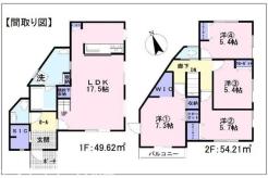 間取り　暖かく・明るい陽ざしが差込む、開放感のあるリビングで家族団らんステキな時間を♪
図面と現況が異なる場合は現況優先とさせていただきます。