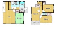 間取り　暖かく・明るい陽ざしが差込む、開放感のあるリビングで家族団らんステキな時間を♪
図面と現況が異なる場合は現況優先とさせていただきます。