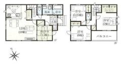 間取り　暖かく・明るい陽ざしが差込む、開放感のあるリビングで家族団らんステキな時間を♪
図面と現況が異なる場合は現況優先とさせていただきます。