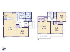 間取り　開放感のあるリビングで家族団らんステキな時間を♪
図面と現況が異なる場合は現況優先とさせていただきます。