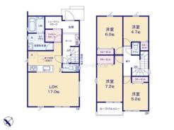 間取り　開放感のあるリビングで家族団らんステキな時間を♪
図面と現況が異なる場合は現況優先とさせていただきます。