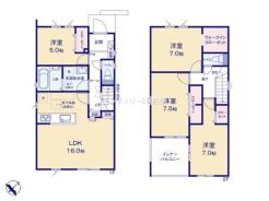 間取り　開放感のあるリビングで家族団らんステキな時間を♪
図面と現況が異なる場合は現況優先とさせていただきます。