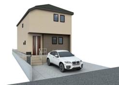 外観　外観パースです♪がっちりした骨組みで安心！保険により万が一の瑕疵(欠陥)補償費用を１０年サポート♪
