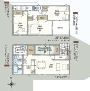 間取り　暖かく・明るい陽ざしが差込む、開放感のあるリビングで家族団らんステキな時間を♪
図面と現況が異なる場合は現況優先とさせていただきます。