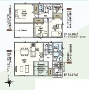 間取り　暖かく・明るい陽ざしが差込む、開放感のあるリビングで家族団らんステキな時間を♪
図面と現況が異なる場合は現況優先とさせていただきます。