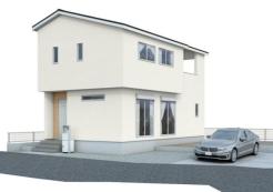 外観　外観パースです♪がっちりした骨組みで安心！保険により万が一の瑕疵(欠陥)補償費用を１０年サポート♪
