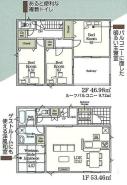 間取り　暖かく・明るい陽ざしが差込む、開放感のあるリビングで家族団らんステキな時間を♪
図面と現況が異なる場合は現況優先とさせていただきます。