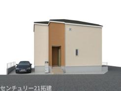 外観　外観パースです♪がっちりした骨組みで安心！保険により万が一の瑕疵(欠陥)補償費用を１０年サポート♪
