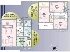 間取り 暖かく・明るい陽ざしが差込む、開放感のあるリビングで家族団らんステキな時間を♪
図面と現況が異なる場合は現況優先とさせていただきます。
