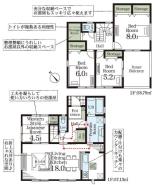 間取り 暖かく・明るい陽ざしが差込む、開放感のあるリビングで家族団らんステキな時間を♪
図面と現況が異なる場合は現況優先とさせていただきます。
