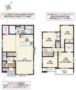 間取り 暖かく・明るい陽ざしが差込む、開放感のあるリビングで家族団らんステキな時間を♪
図面と現況が異なる場合は現況優先とさせていただきます。