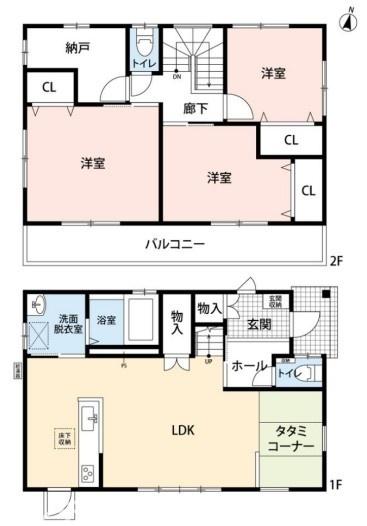 間取り　暖かく・明るい陽ざしが差込む、開放感のあるリビングで家族団らんステキな時間を♪
図面と現況が異なる場合は現況優先とさせていただきます。