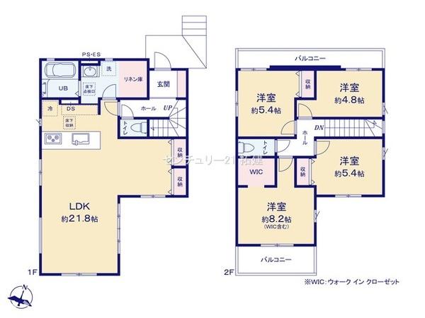 間取り　暖かく・明るい陽ざしが差込む、開放感のあるリビングで家族団らんステキな時間を♪
図面と現況が異なる場合は現況優先とさせていただきます。