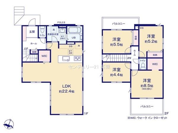 間取り　暖かく・明るい陽ざしが差込む、開放感のあるリビングで家族団らんステキな時間を♪
図面と現況が異なる場合は現況優先とさせていただきます。