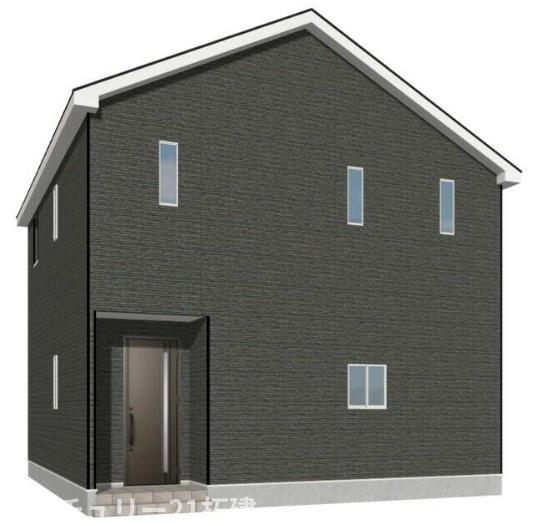 外観　外観パースです♪がっちりした骨組みで安心！保険により万が一の瑕疵(欠陥)補償費用を１０年サポート♪
