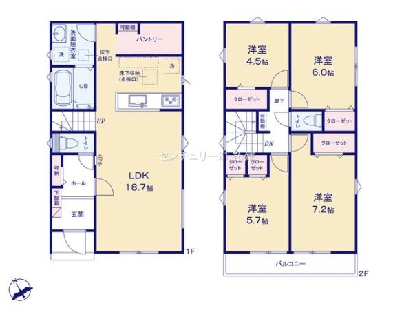 間取り 開放感のあるリビングで家族団らんステキな時間を♪
図面と現況が異なる場合は現況優先とさせていただきます。